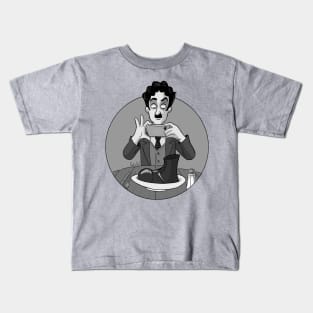 Charlie Chaplin Foodstagram Kids T-Shirt